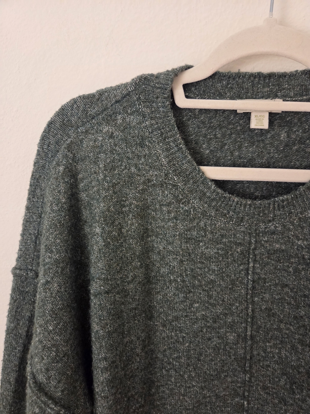 Cozy Forest Green Women's Crewneck Sweater
